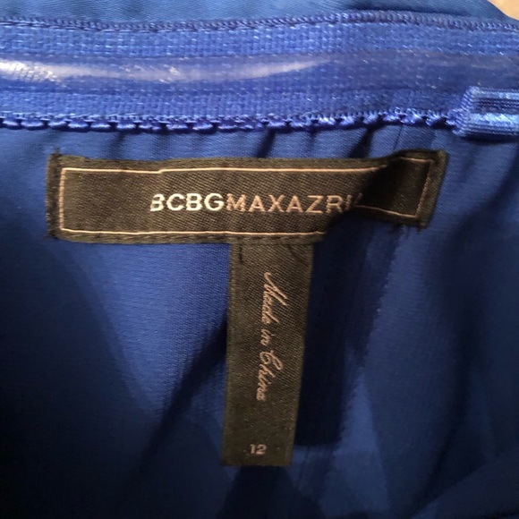 BCBG Strapless Blue Dress - Picture 4 of 4